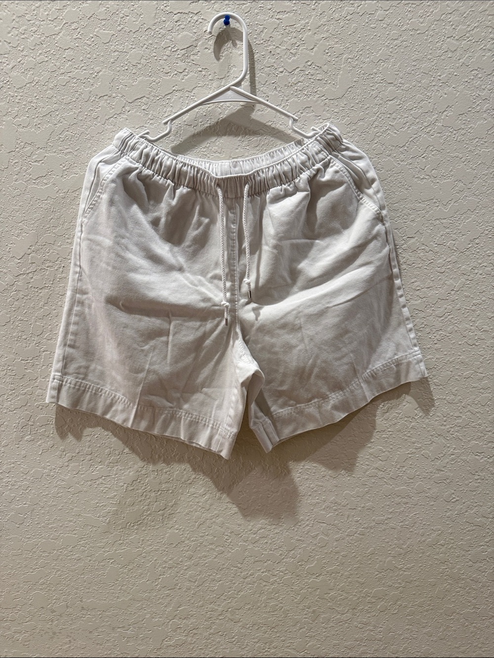 Coral Bay Cream Drawstring Linen-Blend Shorts